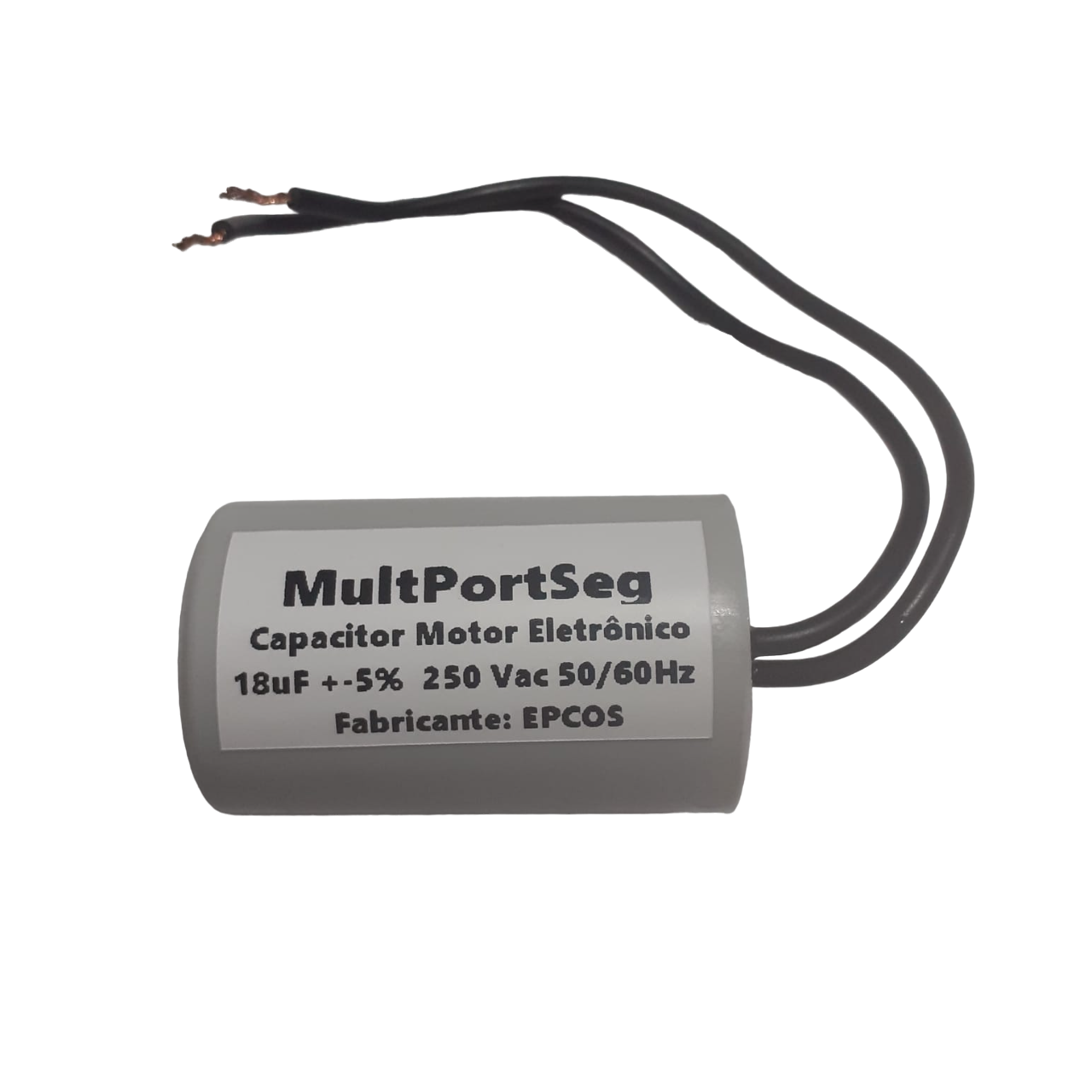 Capacitor Motor Eletrônico 18 uF 250 VCA +-5%