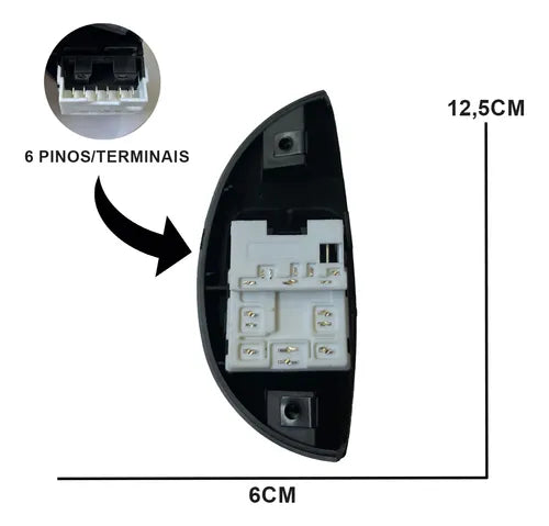 Interruptor Vidro Elétrico Palio/strada/siena Duplo