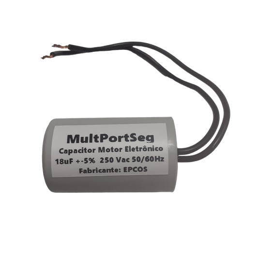 Capacitor Motor Eletrônico 18 uF 250 VCA +-5%