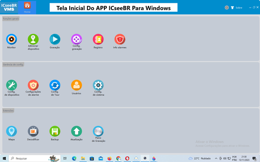 Acesse Suas Câmeras  ICsee Através De Seu PC OU NOTEBOOK Com SO Windows Com o Super APP ICSeeBR. Várias Opções, Inclusive Gravar No HD Do Computador. Envio Grátis Por Email.