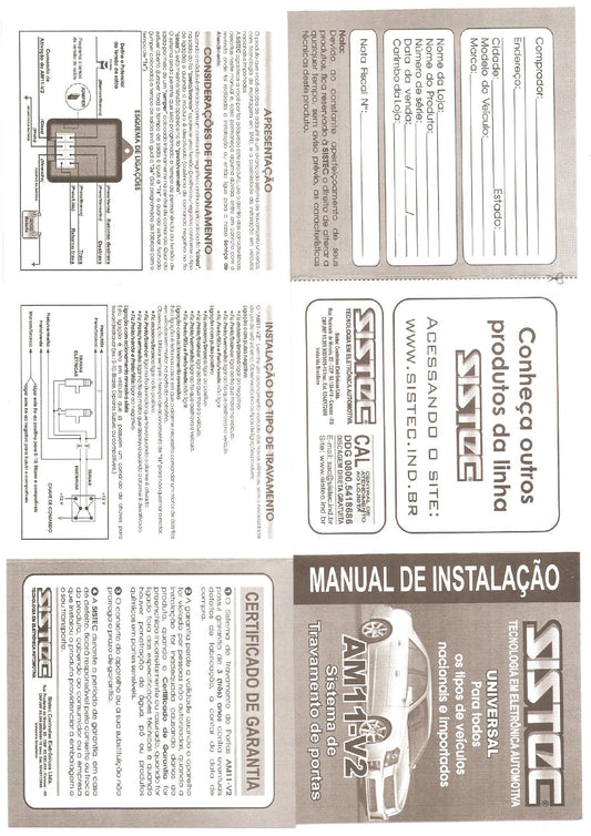 SISTEC AM11 Modulo Trava Universal