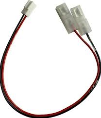 Cabo conector para bateria centrais alarme e cerca eletrica intelbras