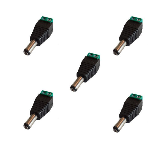 Conector P4 Macho CFTV com 5 Unidades